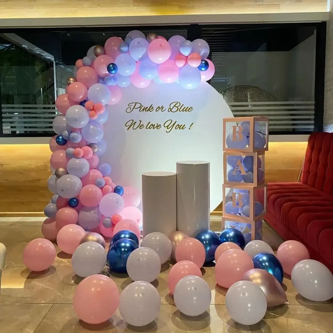 Pink or Blue Decoration Setup — view 1 of 2