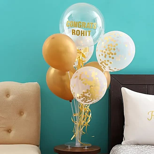 Shining Congratulations Balloon Bouquet for Him Set — view 1 of 4