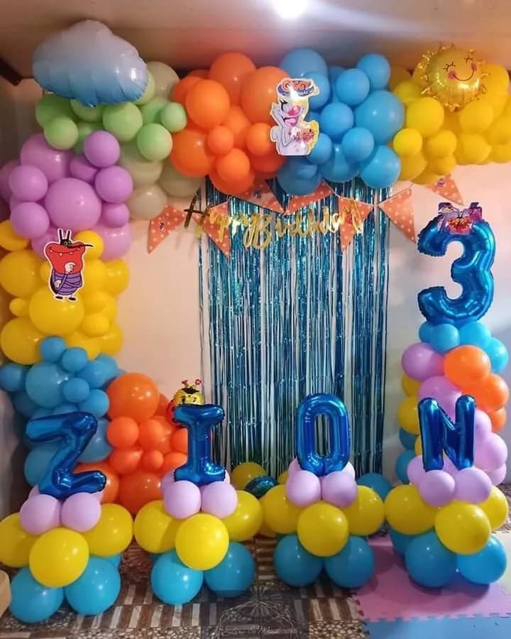 Colorful Cartoon-Themed Birthday Decoration Decor — view 1 of 1